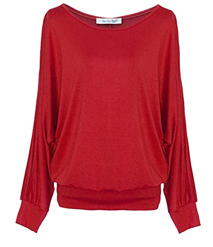 Van Der Rich ® - Oversized Pullover - Damen (ML-Rot, XXL) von Van Der Rich