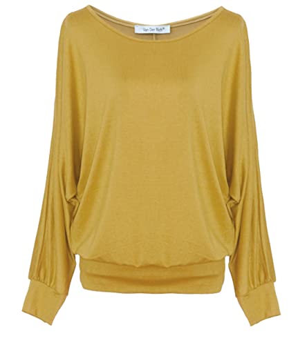 Van Der Rich ® - Oversized Pullover - Damen (ML-Senf, XXL) von Van Der Rich