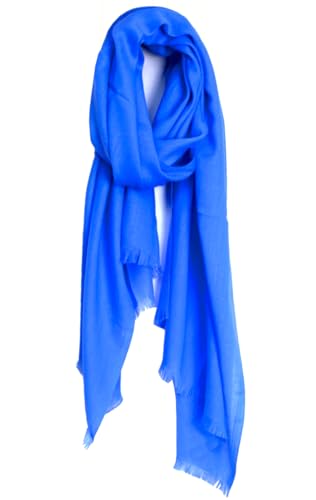 Van Der Rich ® - Schal Soyeuse, perfekte Mischung für eine unvergleichliche Weichheit 90cm*180cm - Damen (15-Royalblau) von Van Der Rich