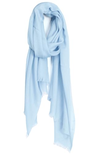 Van Der Rich ® - Schal Soyeuse, perfekte Mischung für eine unvergleichliche Weichheit 90cm*180cm - Damen (3-Hellblau) von Van Der Rich