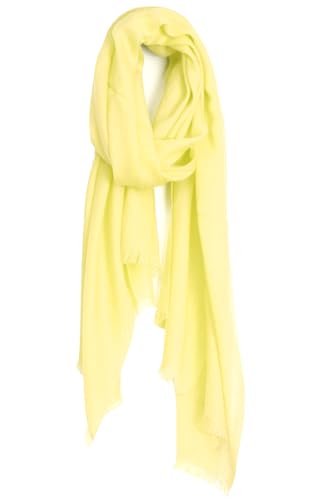 Van Der Rich ® - Schal Soyeuse, perfekte Mischung für eine unvergleichliche Weichheit 90cm*180cm - Damen (7-Gelb) von Van Der Rich