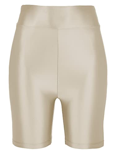 Van Der Rich ® - Sportshorts mit High Waist Legging Yoga Fitness - Damen (Beige, L-XL) von Van Der Rich