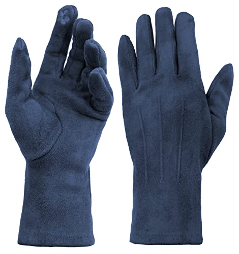 Van Der Rich ® - Warme Winterhandschuhe mit Touchscreen - Damen (Marine, One Size) von Van Der Rich