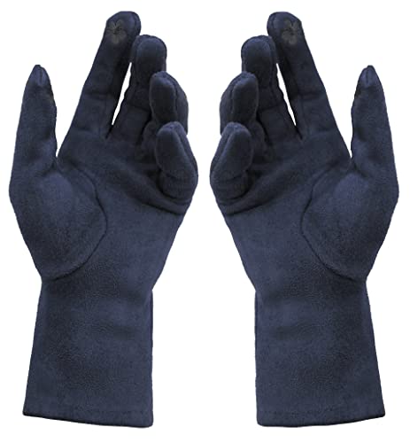 Van Der Rich ® - Winter Handschuhe Dick Tactile Gefütterte Handschuhe - Damen (Marine, One Size) von Van Der Rich