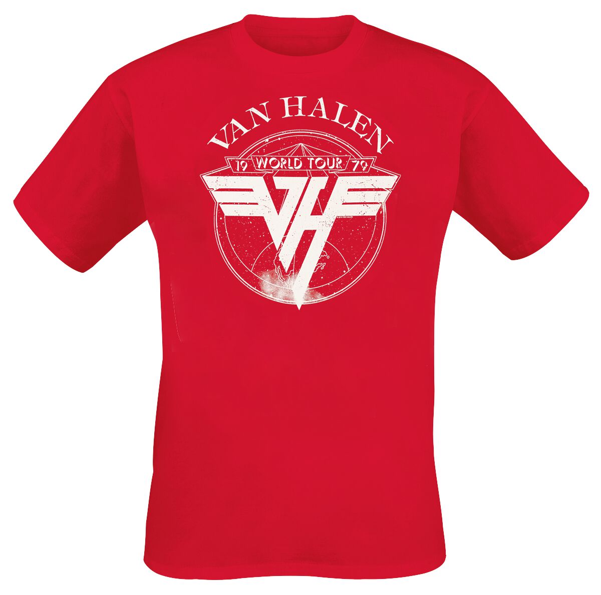 Van Halen T-Shirt - 1979 Tour - S bis XXL - für Männer - Größe XXL - rot  - Lizenziertes Merchandise! von Van Halen