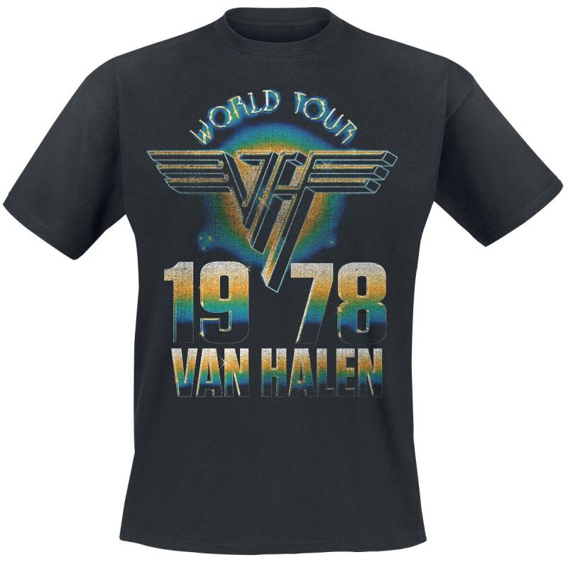 Van Halen T-Shirt - World Tour '78 - S bis XXL - für Männer - Größe XXL - schwarz  - Lizenziertes Merchandise! von Van Halen