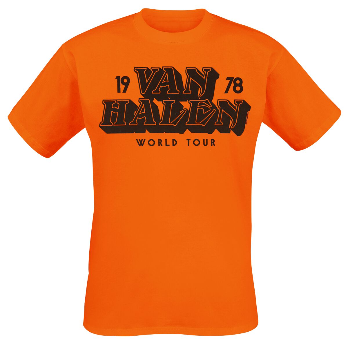 Van Halen Tour 1978 T-Shirt orange in L von Van Halen