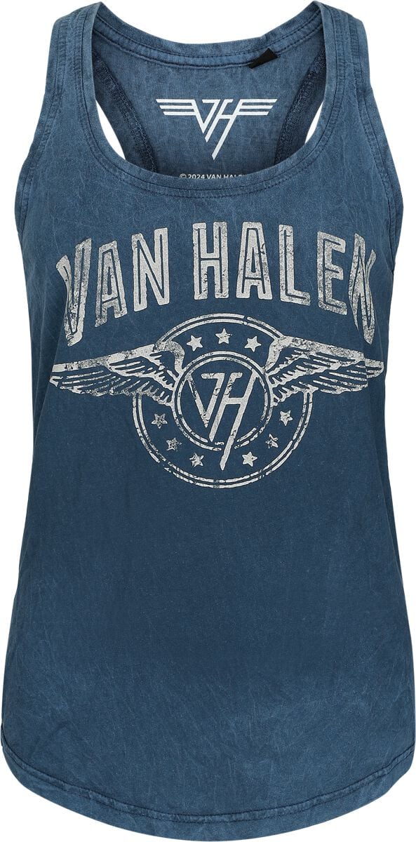 Van Halen Wings Logo Top navy in XXL von Van Halen