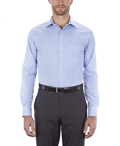 Van Heusen, Herrenhemd, Normale Passform, Flexkragen, kariert, Blau, 41 cm Hals 86 cm- 89 cm Ärmel Van Heusen, Herrenhemd, Normale Passform, Flexkragen, kariert, Blau, 41 cm Hals 86 cm- 89 cm Ärmel von Van Heusen