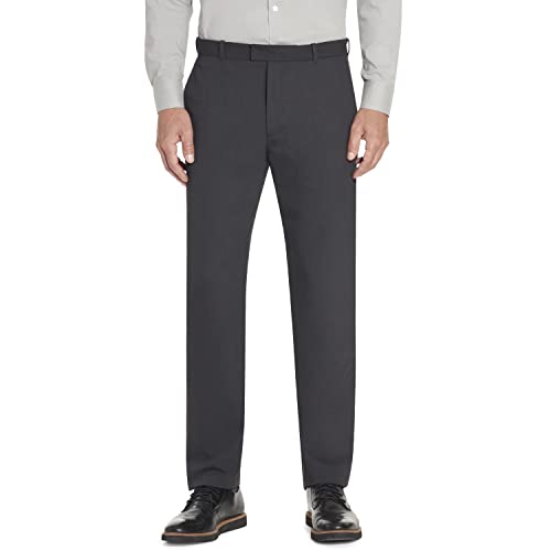 Van Heusen Herren Flex Flacher Vorderseite, Gerade Passform Lässige Hose, anthrazit, 40W / 32L von Van Heusen