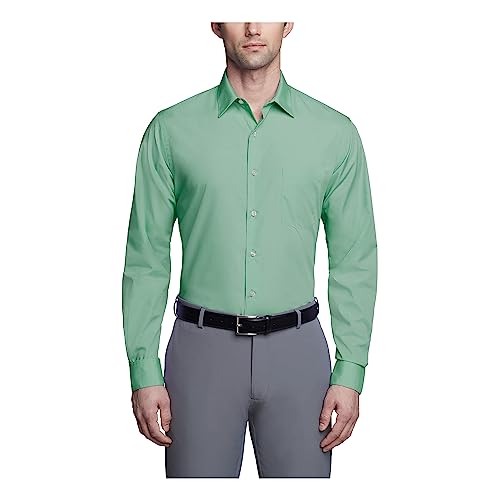 Van Heusen Herren Popeline, enganliegend, Fester spitzer Kragen Klassisches Hemd, Laub, 42 cm Hals 81 cm-84 cm Ärmel Van Heusen Herren Popeline, enganliegend, Fester spitzer Kragen Klassisches Hemd, Laub, 42 cm Hals 81 cm-84 cm Ärmel von Van Heusen