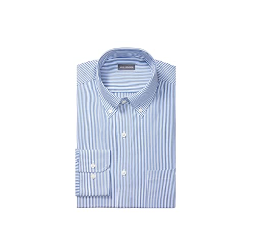 Van Heusen Herren Regular Fit Pinpoint Stripe Klassisches Hemd, blau, 41 cm Hals 91 cm-94 cm Ärmel Van Heusen Herren Regular Fit Pinpoint Stripe Klassisches Hemd, blau, 41 cm Hals 91 cm-94 cm Ärmel von Van Heusen