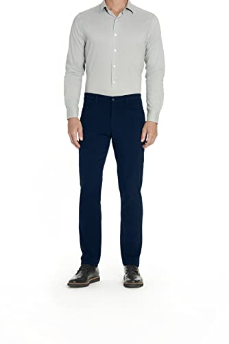 Van Heusen Herren Slim Fit Flex 4-Wege-Stretch Tech Hose - Blau - 30W / 32L von Van Heusen