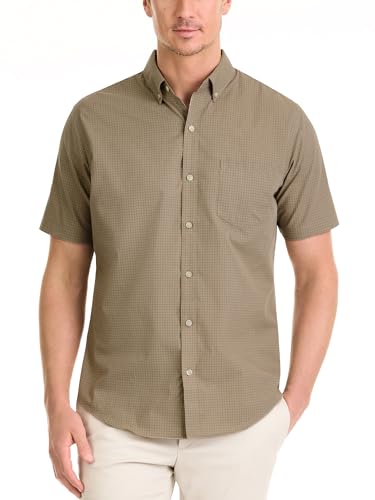 Van Heusen Herren Wrinkle Free Short Sleeve Shirt, Slim Fit No-Tuck Length, Comfortable Stretch Fabric Hemd mit Button-Down-Kragen, Aluminum, XX-Large Van Heusen Herren Wrinkle Free Short Sleeve Shirt, Slim Fit No-Tuck Length, Comfortable Stretch Fabric Hemd mit Button-Down-Kragen, Aluminum, XX-Large von Van Heusen