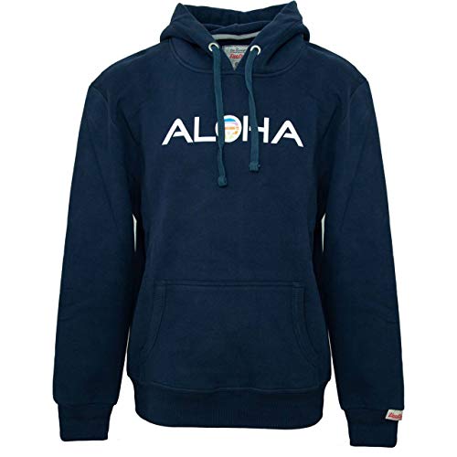 Van One Aloha Retro VW Bulli Kapuzenpullover Herren dunkelblau, M von Van One Classic Cars