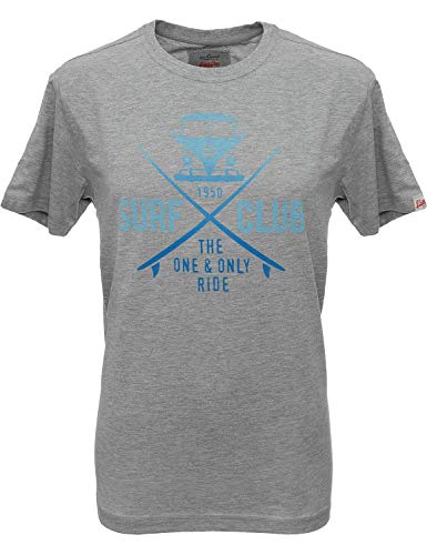 Herren T-Shirt VW Bulli »SURF Club« Grau Blau Gr.L von Van One