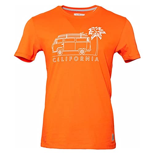 Van One Classic Cars Herren California T-Shirt, Spicey orange White, M von Van One