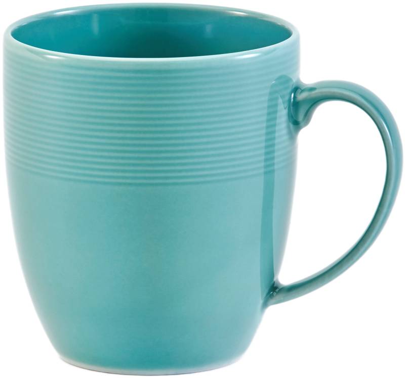 van Well Becher "Kaffeebecher Jive, 400 ml, 6 Stück" dezentes Spiraldekor, spülmaschinen-und mikrowellengeeignet von Van Well