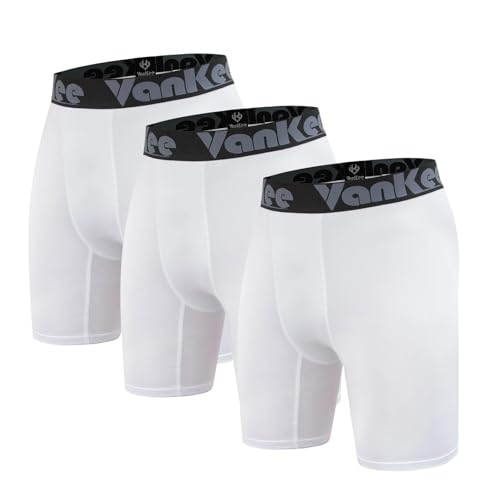 VanKee Herren Kompression Shorts Sport Mesh Design Anti Chafing Wicking Stoff Schnell Trocknend Basisschicht Kurze Base Layer Unterhose Für Laufen Radfahren Workout Fußball von VanKee
