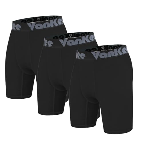 VanKee Herren Kompression Shorts Sport Mesh Design Anti Chafing Wicking Stoff Schnell Trocknend Basisschicht Kurze Base Layer Unterhose Für Laufen Radfahren Workout Fußball von VanKee