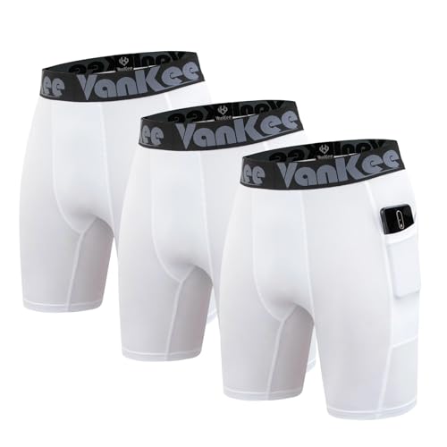 VanKee Herren Kompression Tasche Shorts Sport Mesh Design Anti Chafing Wicking Stoff Schnell Trocknend Base Layer Shorts Sport Unterwäsche Laufen Radfahren Workout Fußball von VanKee