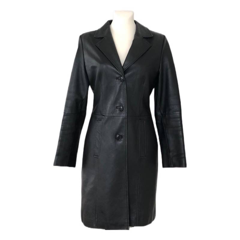 Ledermantel/Einreiher Echtes Leder Vintage Y2K Nineties Size S Preloved Mit Kl Ausbesserungen Von Gipsy By Mauritius von VanRijnStudio