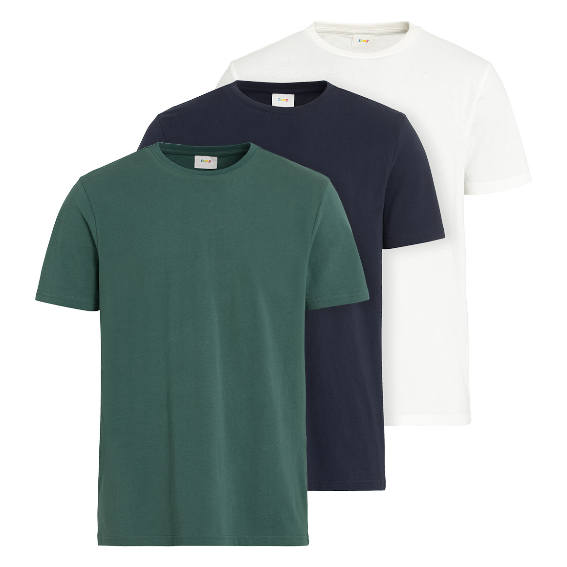 3 Herren T-Shirts unifarben von VanVaan