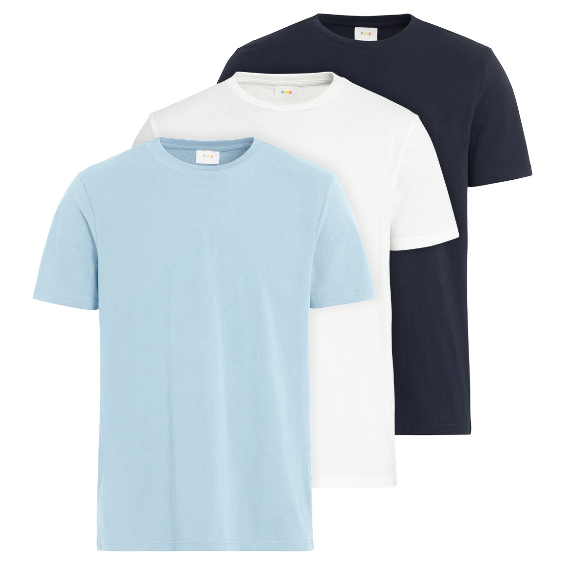 3 Herren T-Shirts unifarben von VanVaan