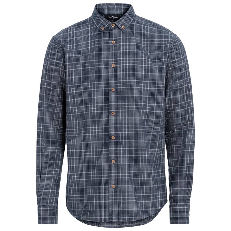 Herren Flanellhemd in Modern-Fit von VanVaan