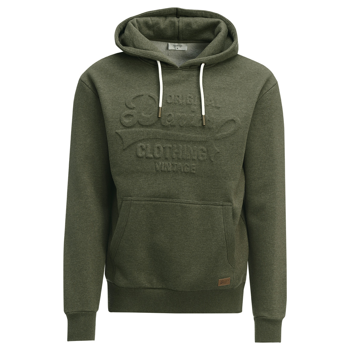 Herren Hoodie mit geprägtem Schriftzug von VanVaan