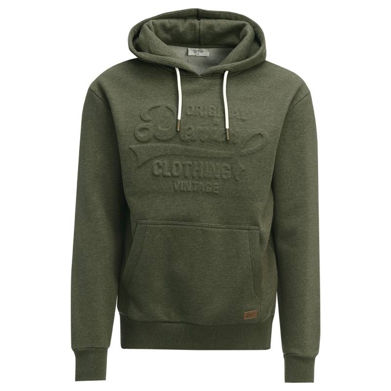 Herren Hoodie mit geprägtem Schriftzug von VanVaan