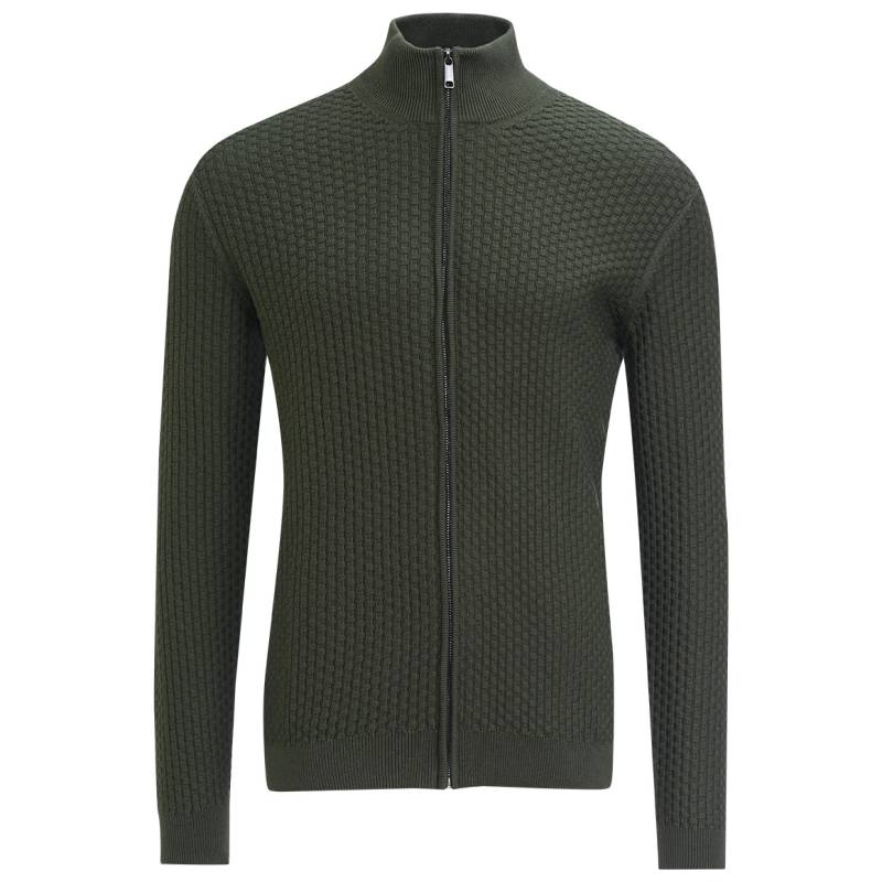 Herren Strickjacke in strukturierter Qualität von VanVaan