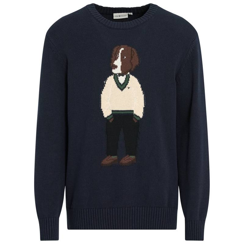 Herren Strickpullover mit Hunde-Motiv von VanVaan