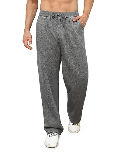 Vancavoo Jogginghose Herren Baumwolle Freizeithose Warm Sweatpants Fleece Gefütterte Jogger Hosen Thermo Lang Sporthose Winterhose Lässige Lose Trainingshose Winter mit Taschen,Hellgrau,XL von Vancavoo