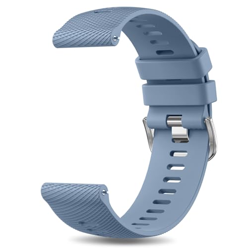 Vancle 22mm Armband, Kreuzschraffur Wasserdichtes Silikon Ersatzarmbänder mit Schnellverschluss, 22mm Atmungsaktives Uhrenarmband für Herren Damen Vancle 22mm Armband, Kreuzschraffur Wasserdichtes Silikon Ersatzarmbänder mit Schnellverschluss, 22mm Atmungsaktives Uhrenarmband für Herren Damen von Vancle