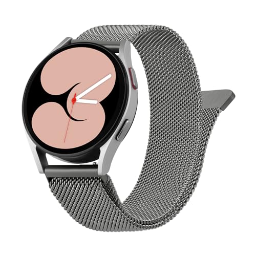 Vancle Armband für Samsung Galaxy Watch 4 Armband 40mm 44mm Damen Herren,Metall Mesh Edelstahl Ersatzarmband 20mm Uhrenarmband für Galaxy Watch 4 Classic 42mm 46mm (Grau) von Vancle