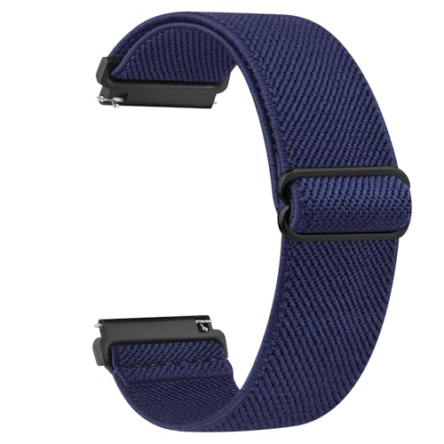 Vancle Nylon-Uhrenarmband, 18 mm, 20 mm, 22 mm, Ersatzarmband mit Schnellverschluss, verstellbare Bänder aus elastischem Nylon, Solo Loop für Männer und Frauen, marineblau, 18mm Vancle Nylon-Uhrenarmband, 18 mm, 20 mm, 22 mm, Ersatzarmband mit Schnellverschluss, verstellbare Bänder aus elastischem Nylon, Solo Loop für Männer und Frauen, marineblau, 18mm von Vancle