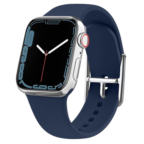 Vancle für Apple Watch 10 Armband 42mm 38mm 40mm 41mm Damen Herren, Neues Einstellbares Armbänder Silikon Stoff Ersatzarmband für iWatch Series 10 9 8 7 6 5 4 3 2 1 SE Ultra 12 von Vancle