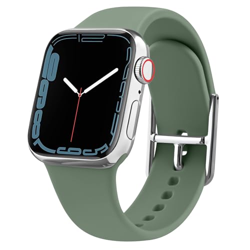 Vancle für Apple Watch 10 Armband 42mm 38mm 40mm 41mm Damen Herren, Neues Einstellbares Armbänder Silikon Stoff Ersatzarmband für iWatch Series 10 9 8 7 6 5 4 3 2 1 SE Ultra 12 von Vancle