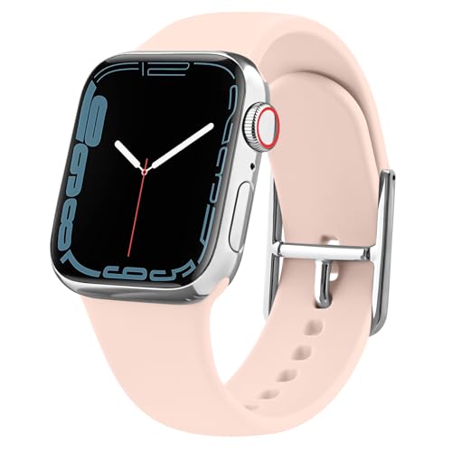 Vancle für Apple Watch 10 Armband 42mm 38mm 40mm 41mm Damen Herren, Neues Einstellbares Armbänder Silikon Stoff Ersatzarmband für iWatch Series 10 9 8 7 6 5 4 3 2 1 SE Ultra 12 von Vancle