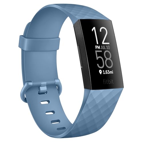 Vancle für Fitbit Charge 4 Armband Damen Herren,Silikon Sport Ersatzarmbänder Uhrenarmband für Fitbit Charge 3 Armband/Fitbit Charge 4 SE Armband/Fitbit Charge 3 SE Armband(L,Blau) von Vancle