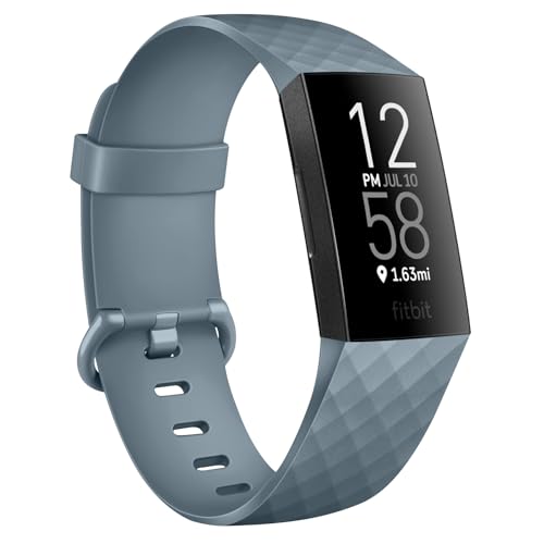 Vancle für Fitbit Charge 4 Armband Damen Herren,Silikon Sport Ersatzarmbänder Uhrenarmband für Fitbit Charge 3 Armband/Fitbit Charge 4 SE Armband/Fitbit Charge 3 SE Armband(S,Blau grau) von Vancle