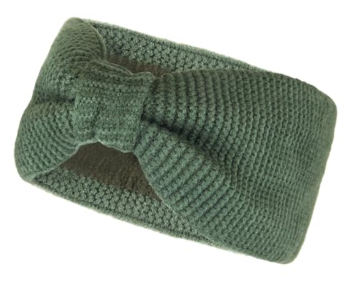 Vanessa & Melissa Gestricktes Damen Stirnband mit Schleife, Mädchen Haarband gefüttert mit warmem Fleece Innenfutter, Ohrenschützer SB1015 von with love, Vanessa & Melissa