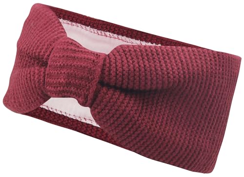 Vanessa & Melissa Gestricktes Damen Stirnband mit Schleife, Mädchen Haarband gefüttert mit warmem Fleece Innenfutter, Ohrenschützer SB1015 von with love, Vanessa & Melissa