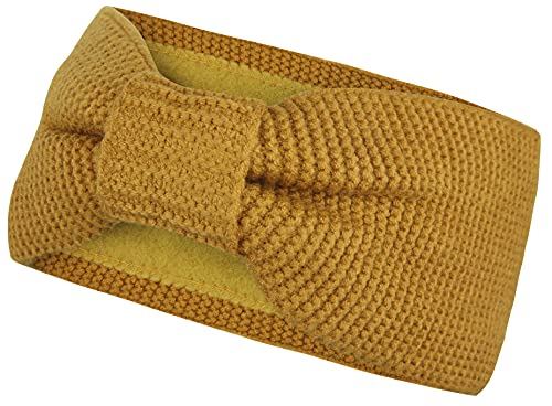 Vanessa & Melissa Gestricktes Damen Stirnband mit Schleife, Mädchen Haarband gefüttert mit warmem Fleece Innenfutter, Ohrenschützer SB1015 von with love, Vanessa & Melissa