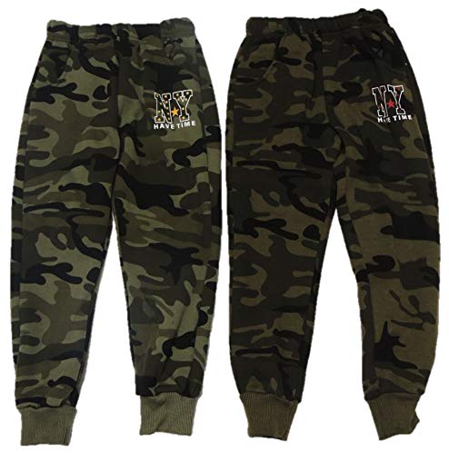 VanessasShop 2er Pack Jungen Jogginghosen Camouflage in den Größen 104-164 (134-140) von VanessasShop