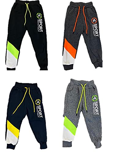 VanessasShop 2er Pack Jungen Thermo Dicke & warme Jogginghosen in den Größen 92-164 zur Auswahl (122-128) von VanessasShop