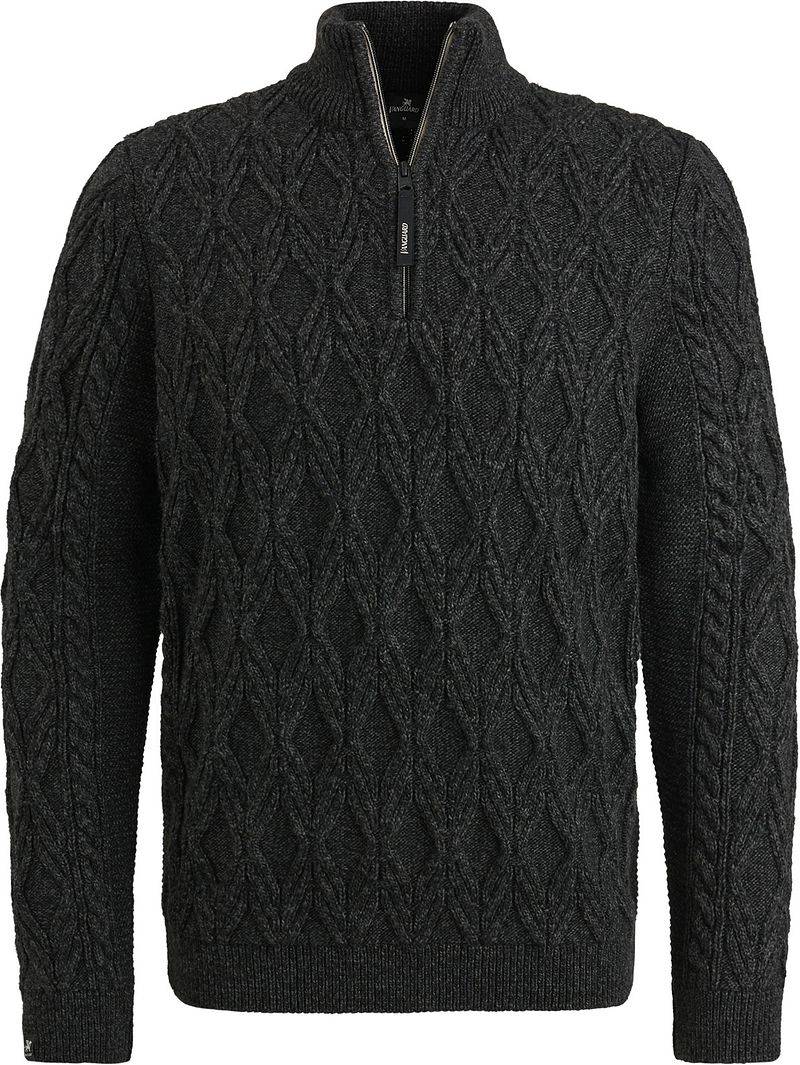 Vanguard Halfzip Pullover Heavy Knit Schwarz - Größe XL von Vanguard