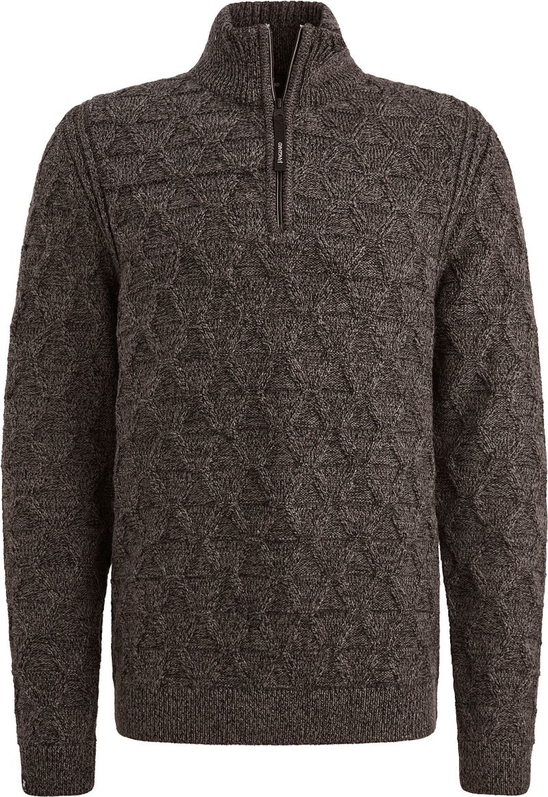 Vanguard Halfzip Pullover Wool Blend Braun - Größe 3XL von Vanguard