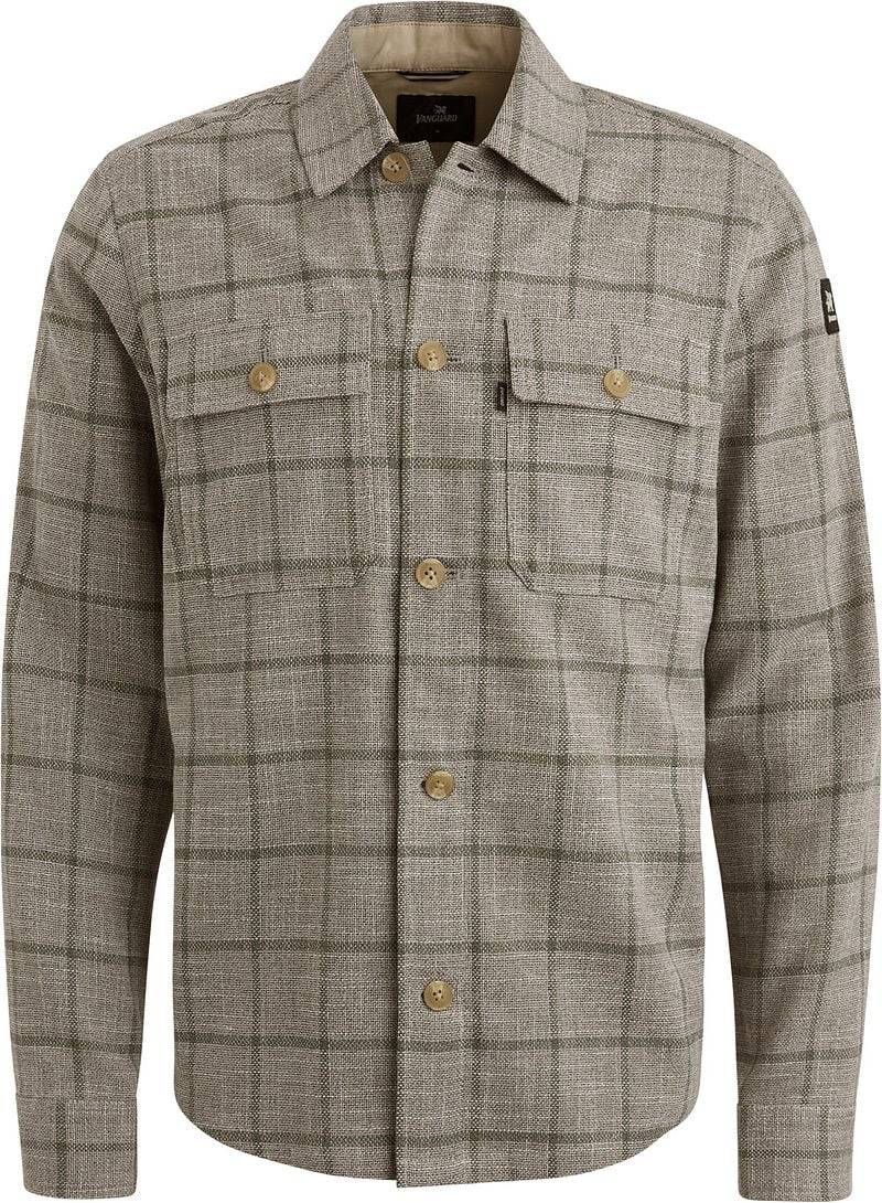 Vanguard Hemdjacke Karos Taupe - Größe XXL von Vanguard